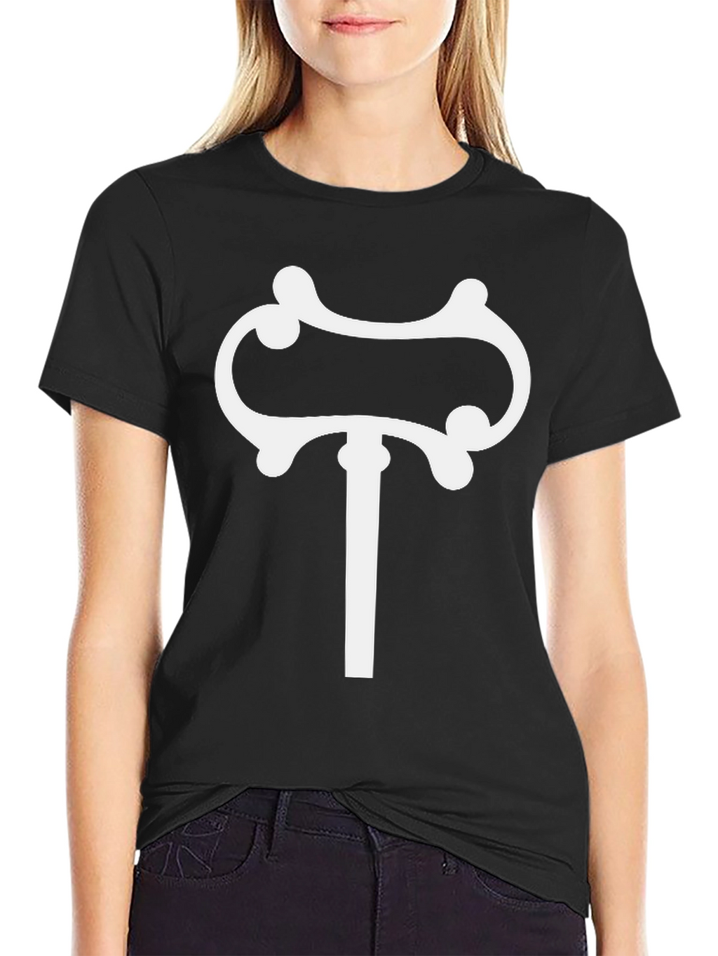 Unique Symbol Graphic T-Shirt - Black