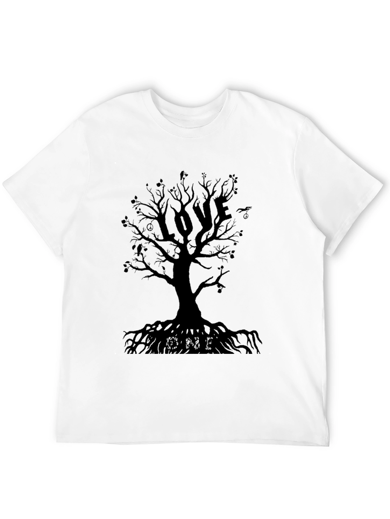 Love Tree Graphic T-Shirt - Black