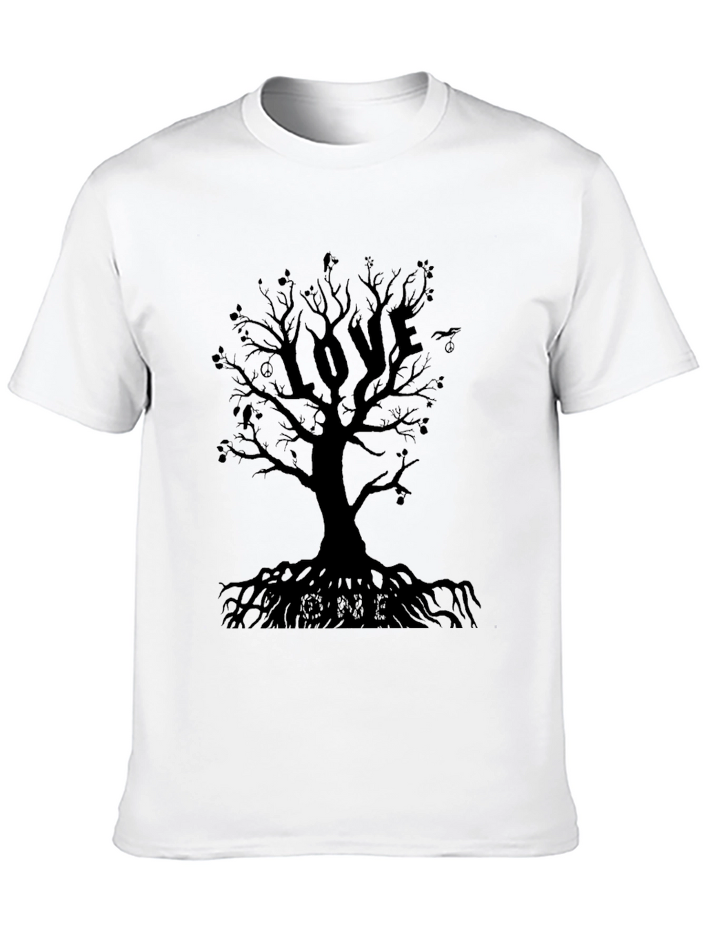Love Tree Graphic T-Shirt - Black