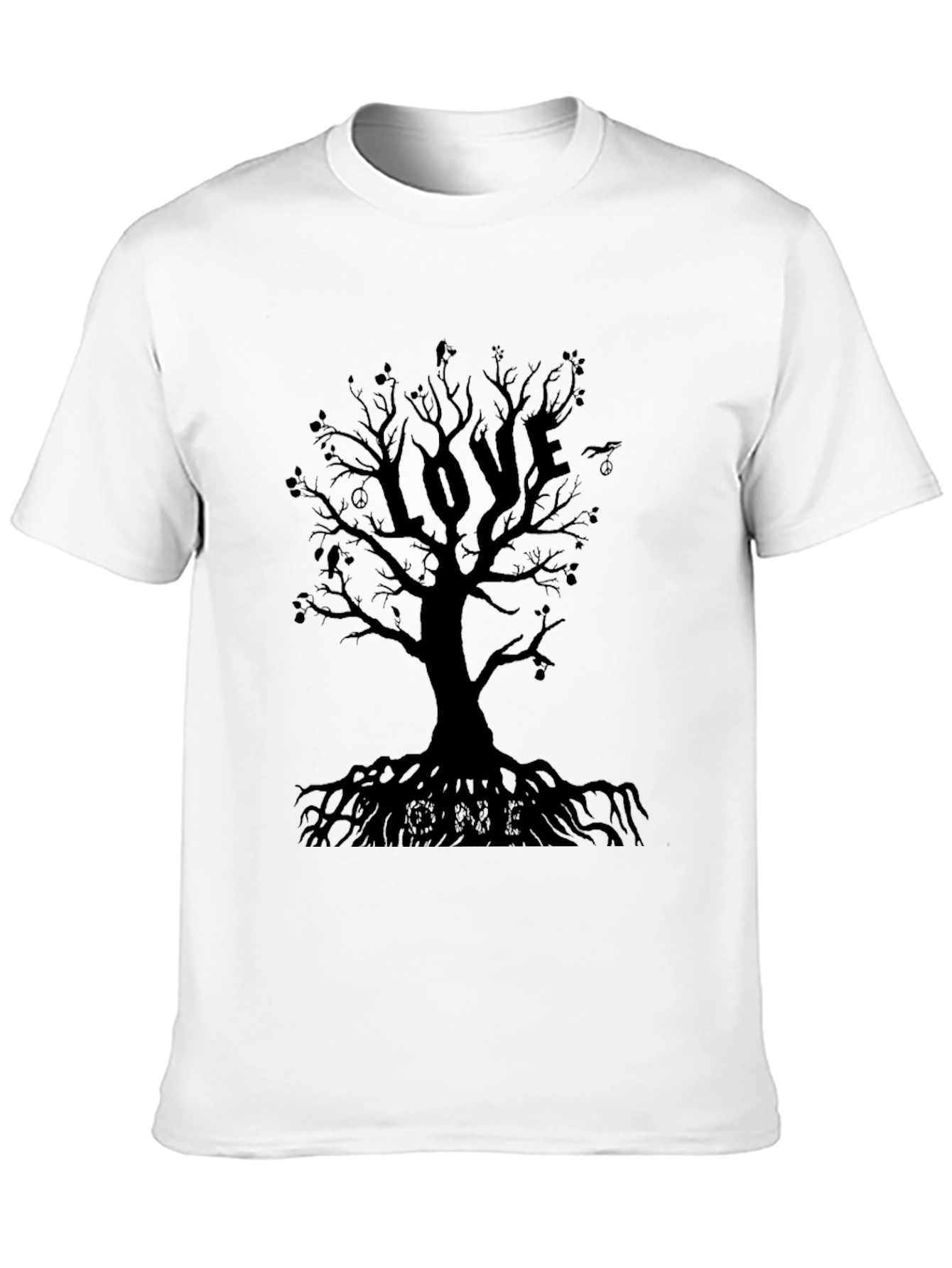 Love Tree Graphic T-Shirt - Black