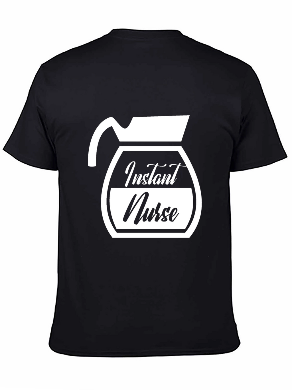 Instant Nurse Coffee Graphic T-Shirt - Black