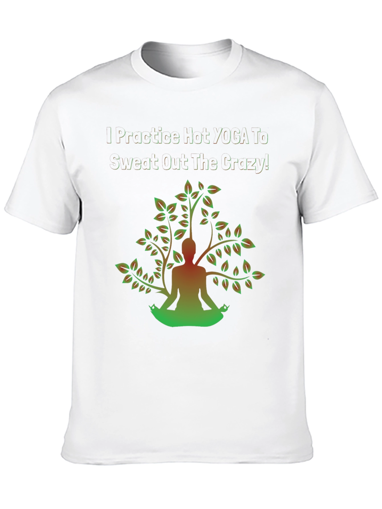 Yoga Crazy Sweat T-Shirt - Mens Graphic Tee