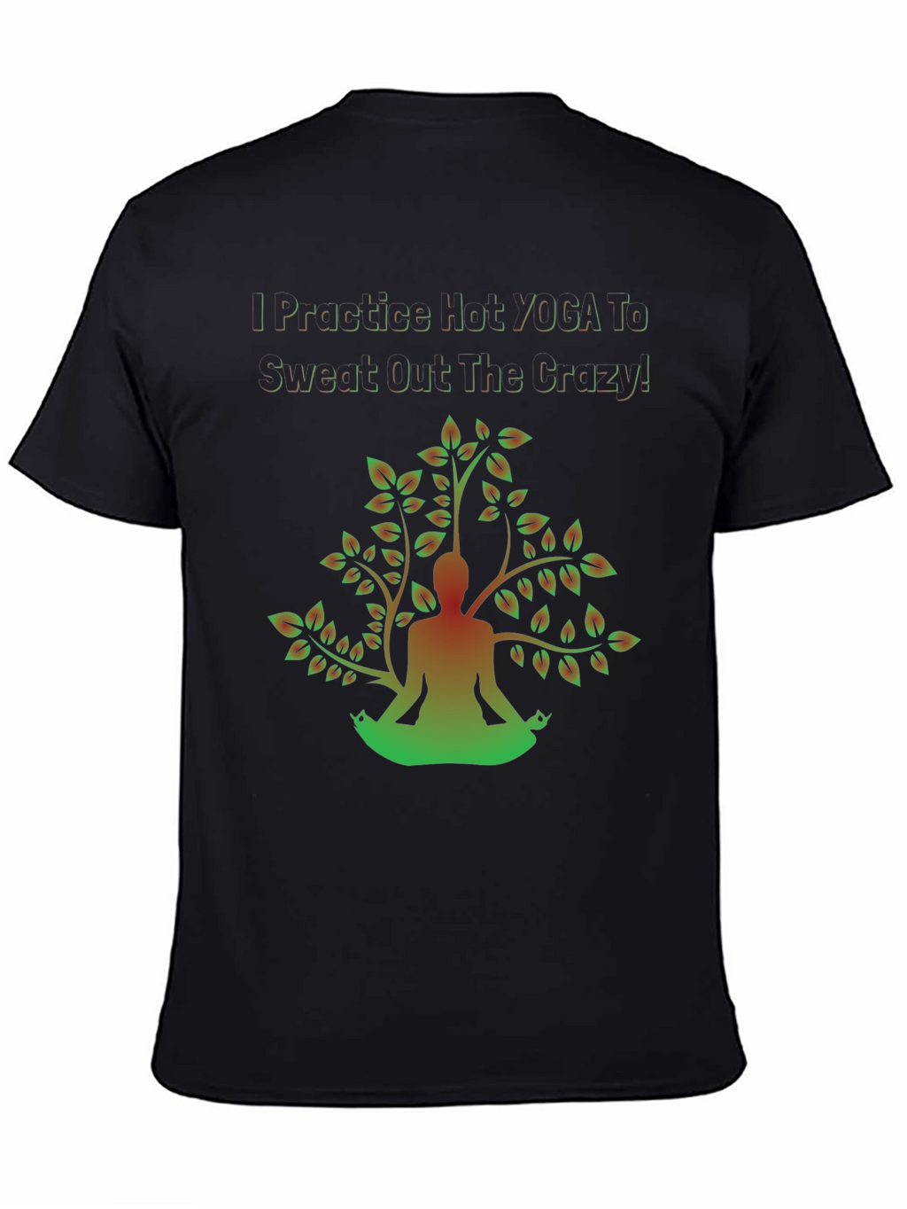 Yoga Crazy Sweat T-Shirt - Mens Graphic Tee