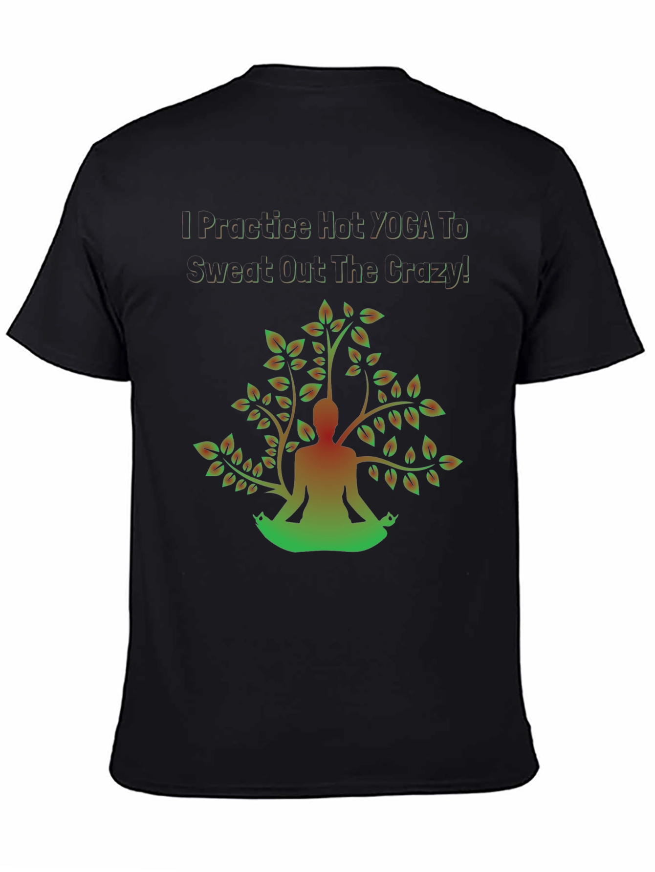 Yoga Crazy Sweat T-Shirt - Mens Graphic Tee