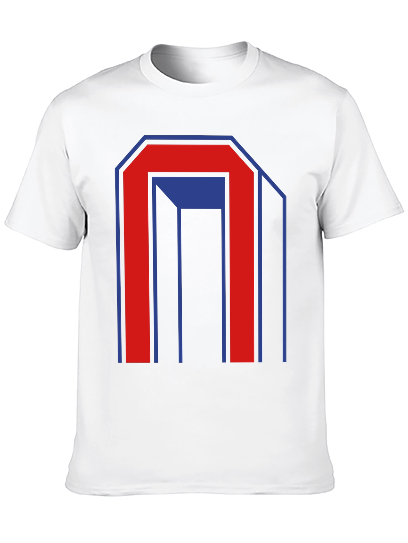 Geometric Graphic Print Mens Black T-Shirt