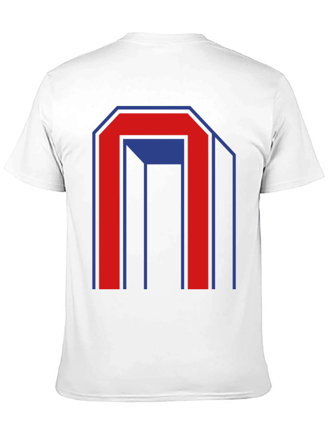 Geometric Graphic Print Mens Black T-Shirt