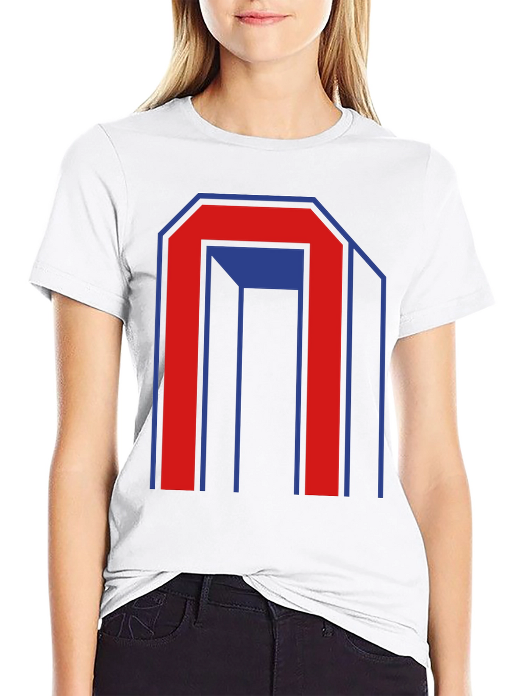 Geometric Graphic Print Mens Black T-Shirt