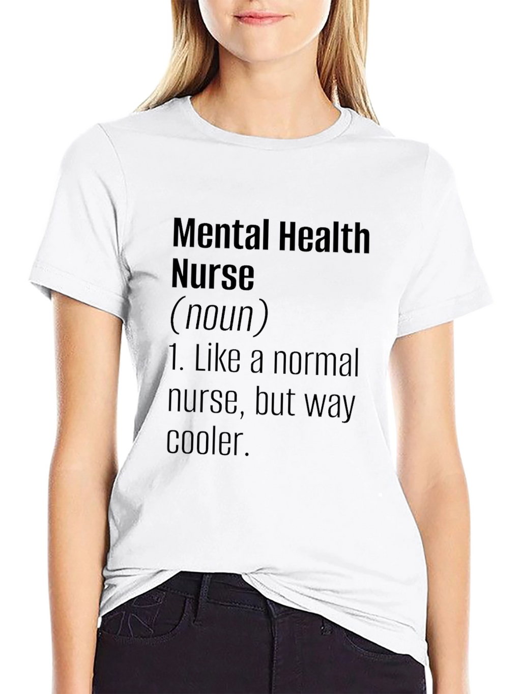 Mental Health Nurse Definition Black T-Shirt