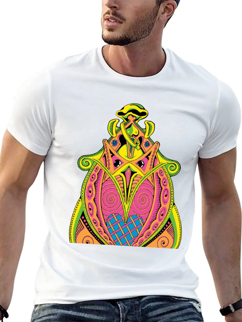 Psychedelic Art Black Tee