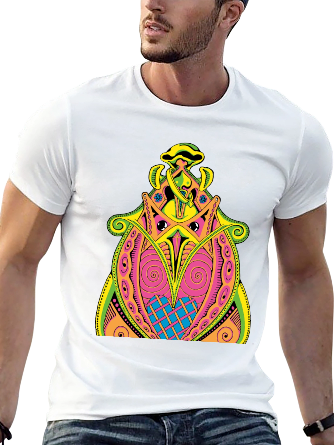 Psychedelic Art Black Tee