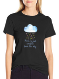 Rain Confetti T-Shirt - Unique Weather Design