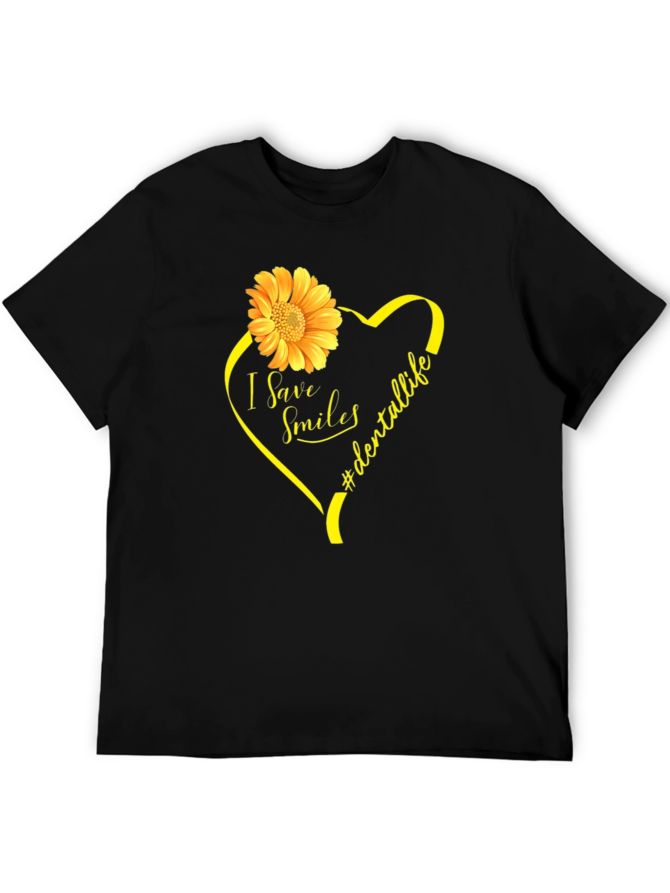 Dental Life T-Shirt - I Save Smiles Floral Heart