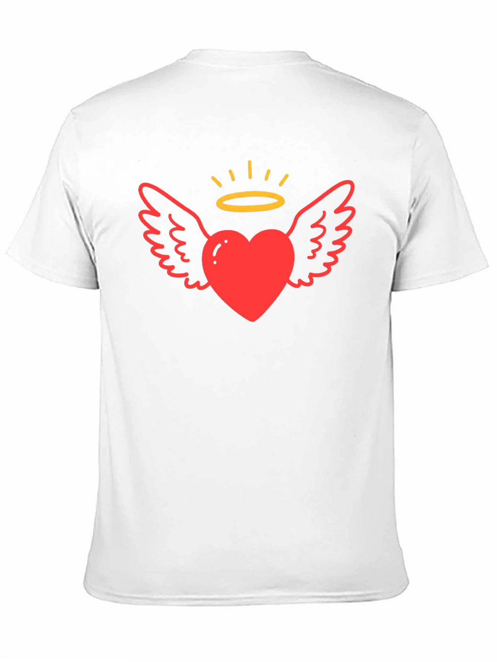 Angel Heart Graphic T-Shirt Black Tee
