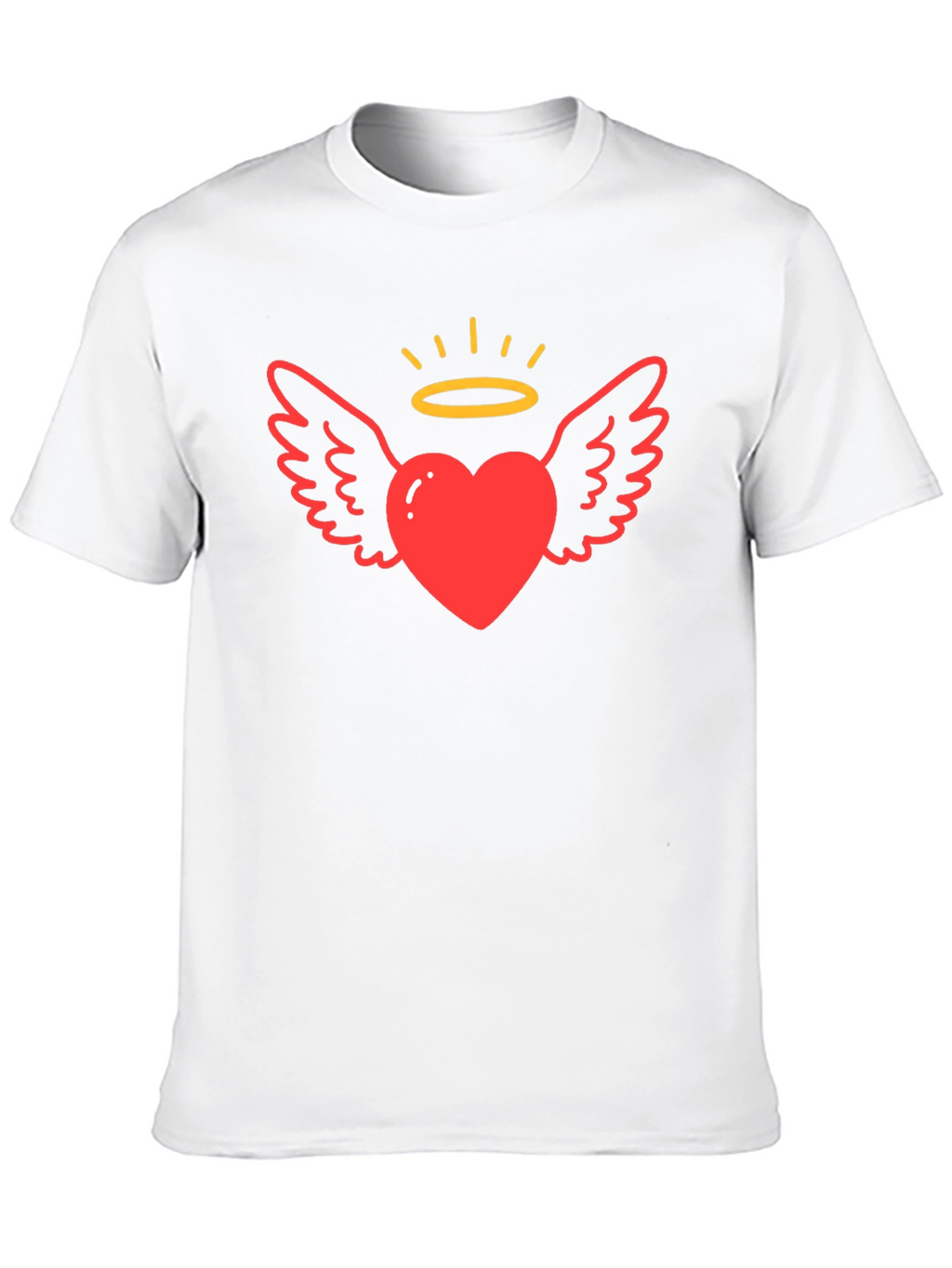 Angel Heart Graphic T-Shirt Black Tee