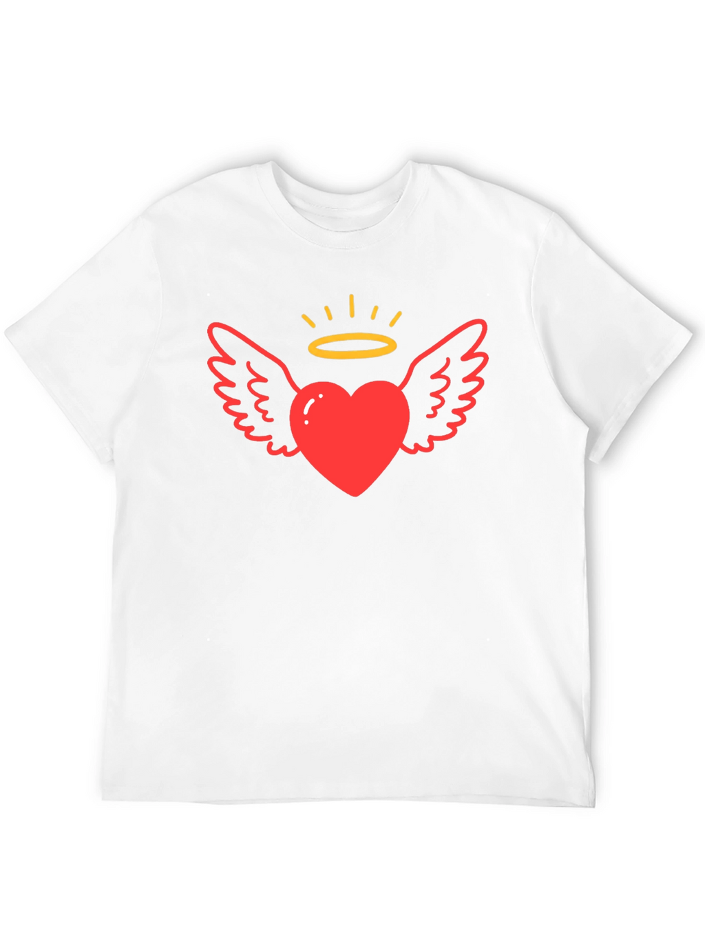 Angel Heart Graphic T-Shirt Black Tee