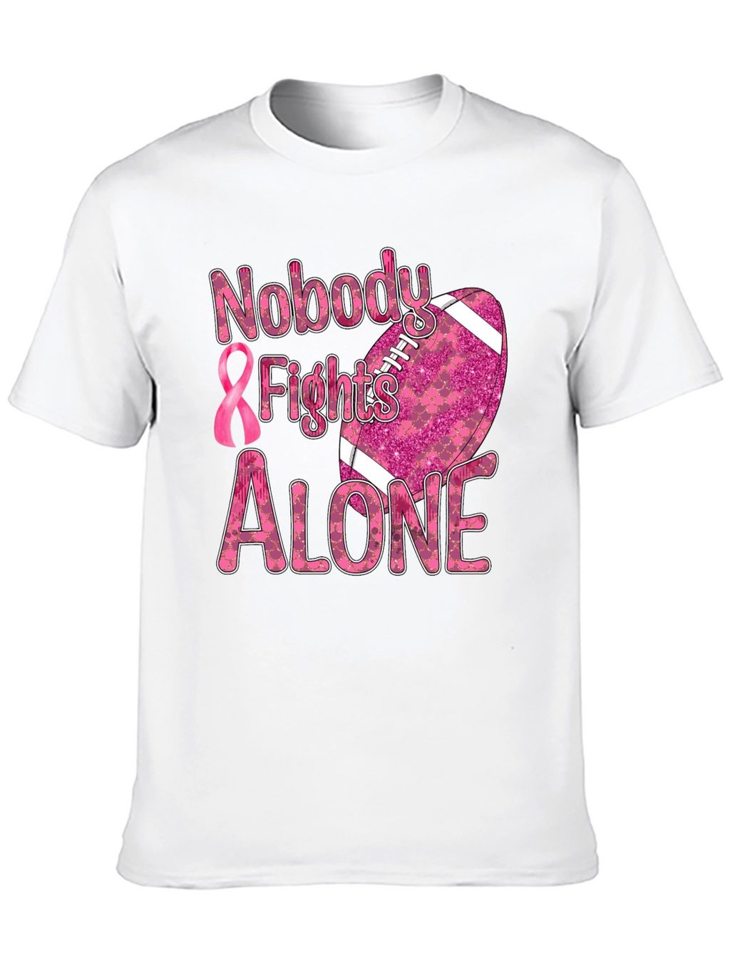 Breast Cancer Awareness Football T-Shirt
