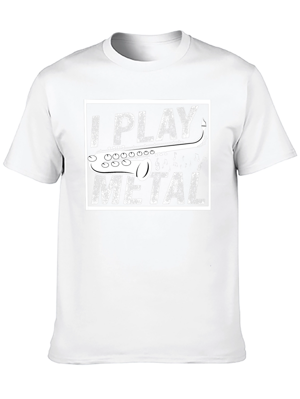 I Play Metal Saxophone Black T-Shirt