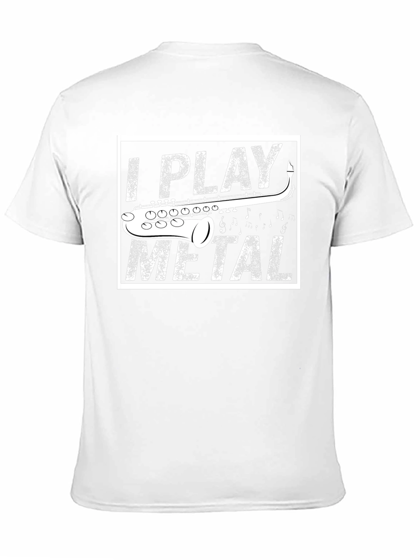 I Play Metal Saxophone Black T-Shirt