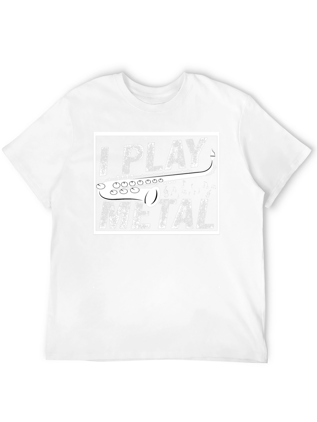 I Play Metal Saxophone Black T-Shirt