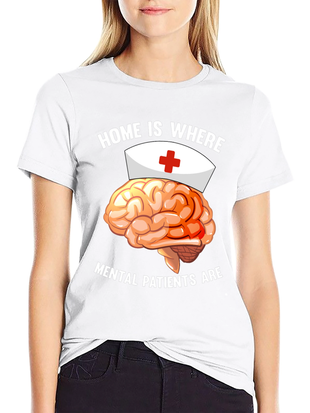 Mental Patients Brain Nurse Humor T-Shirt