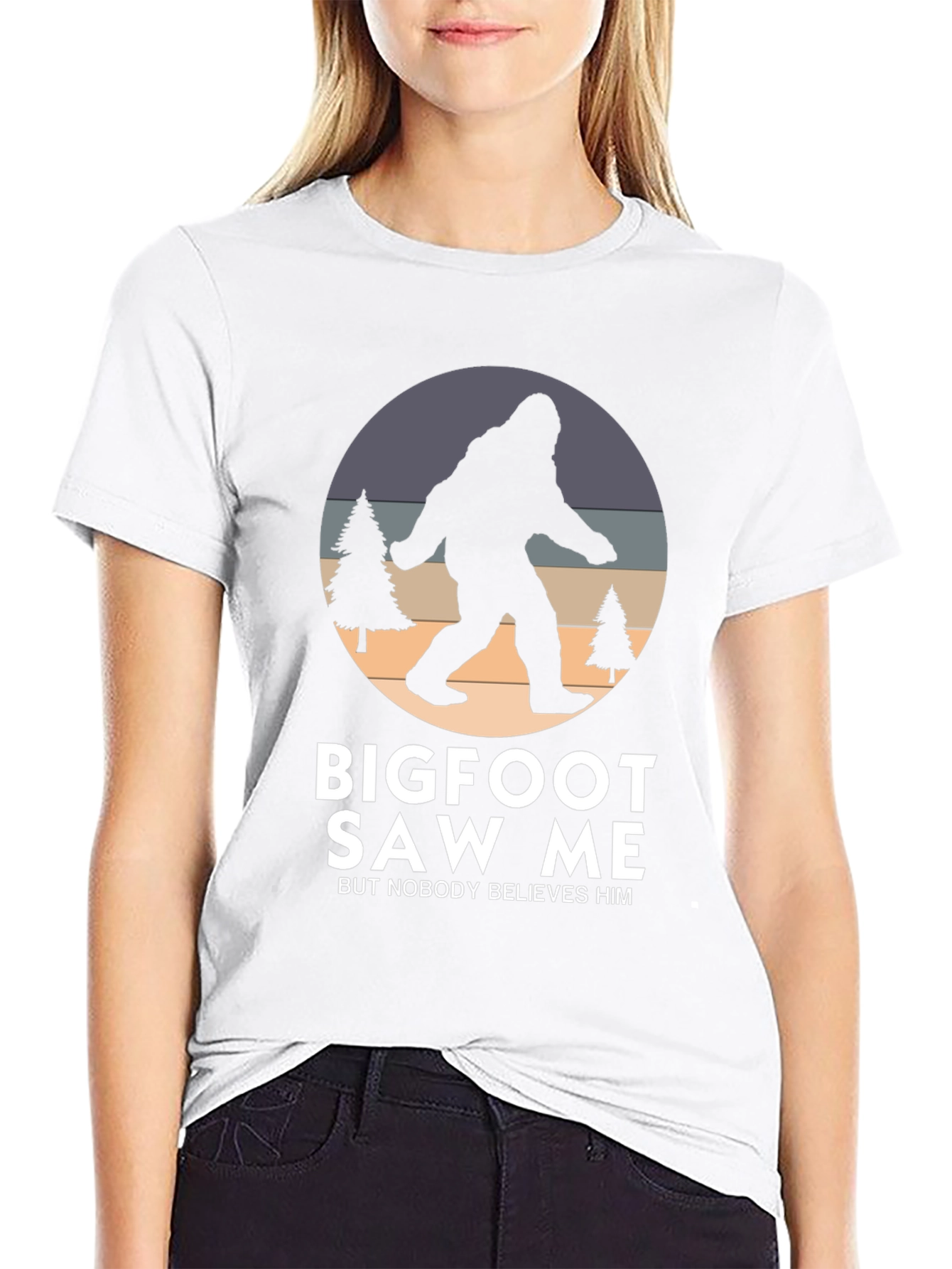 Bigfoot Saw Me T-Shirt - Novelty Graphic Tee