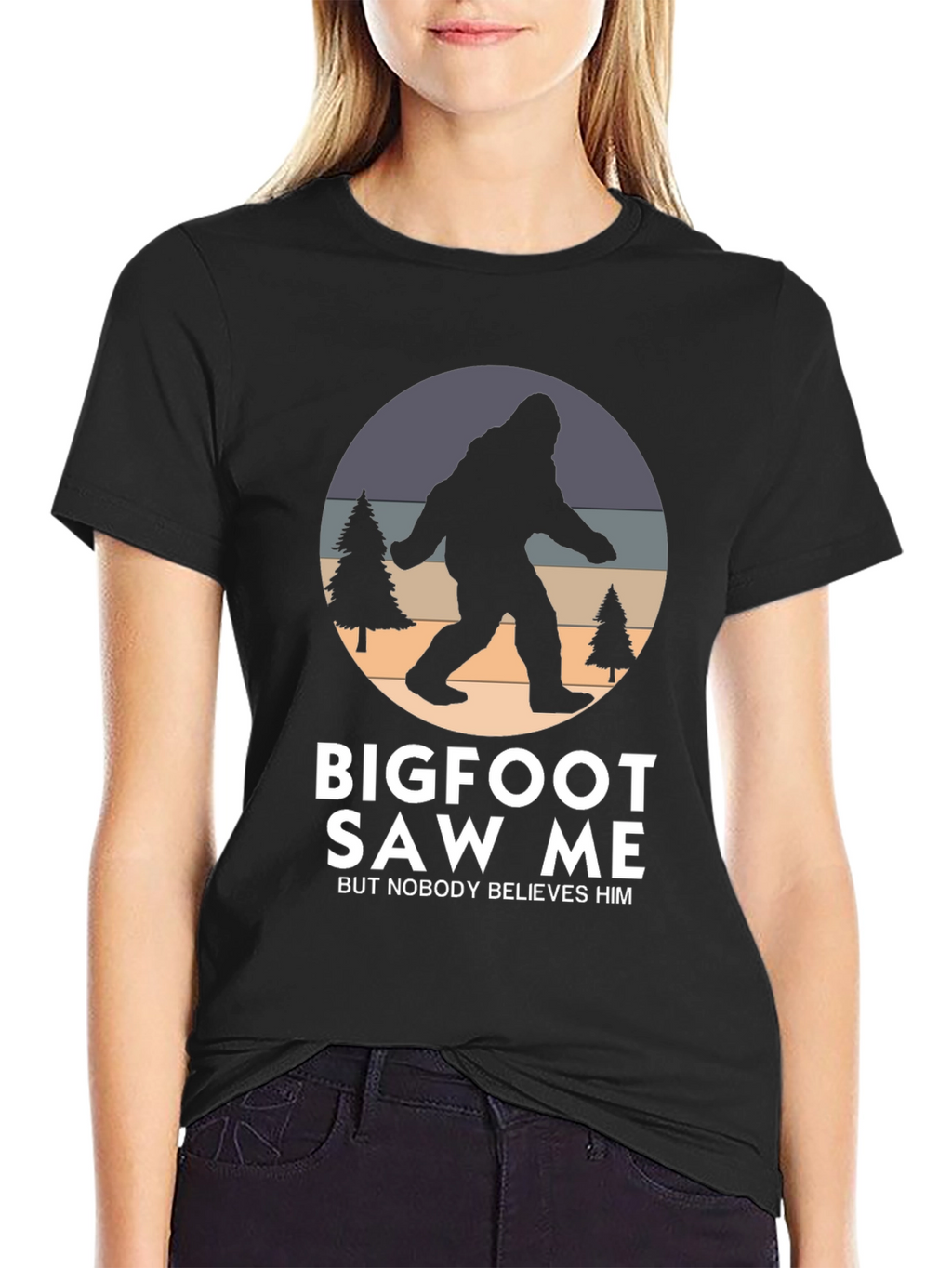 Bigfoot Saw Me T-Shirt - Novelty Graphic Tee