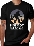 Bigfoot Saw Me T-Shirt - Novelty Graphic Tee