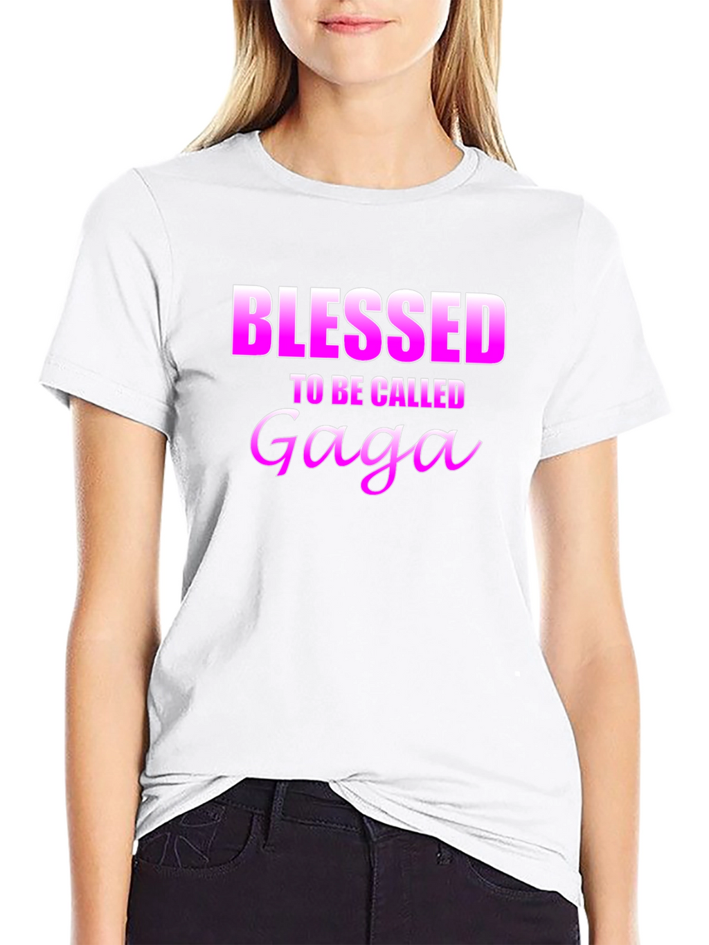 Blessed To Be Called Gaga Black T-Shirt