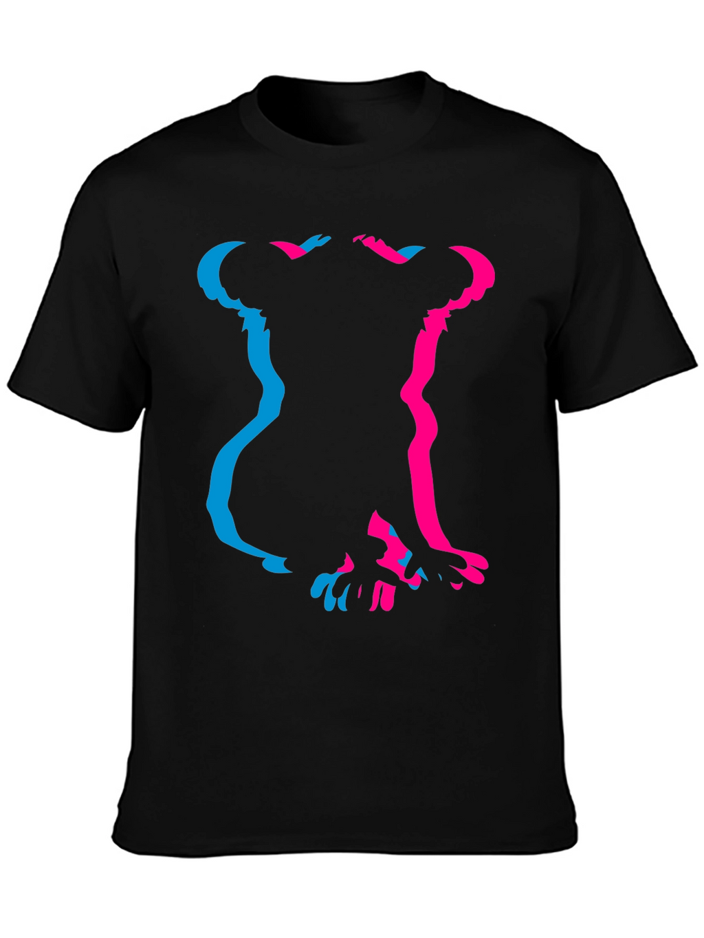 Koala Silhouette Graphic Tee - Black