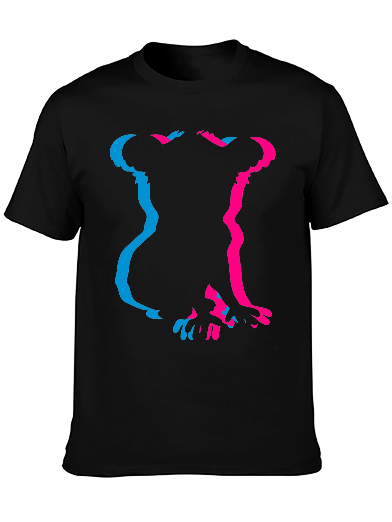 Koala Silhouette Graphic Tee - Black