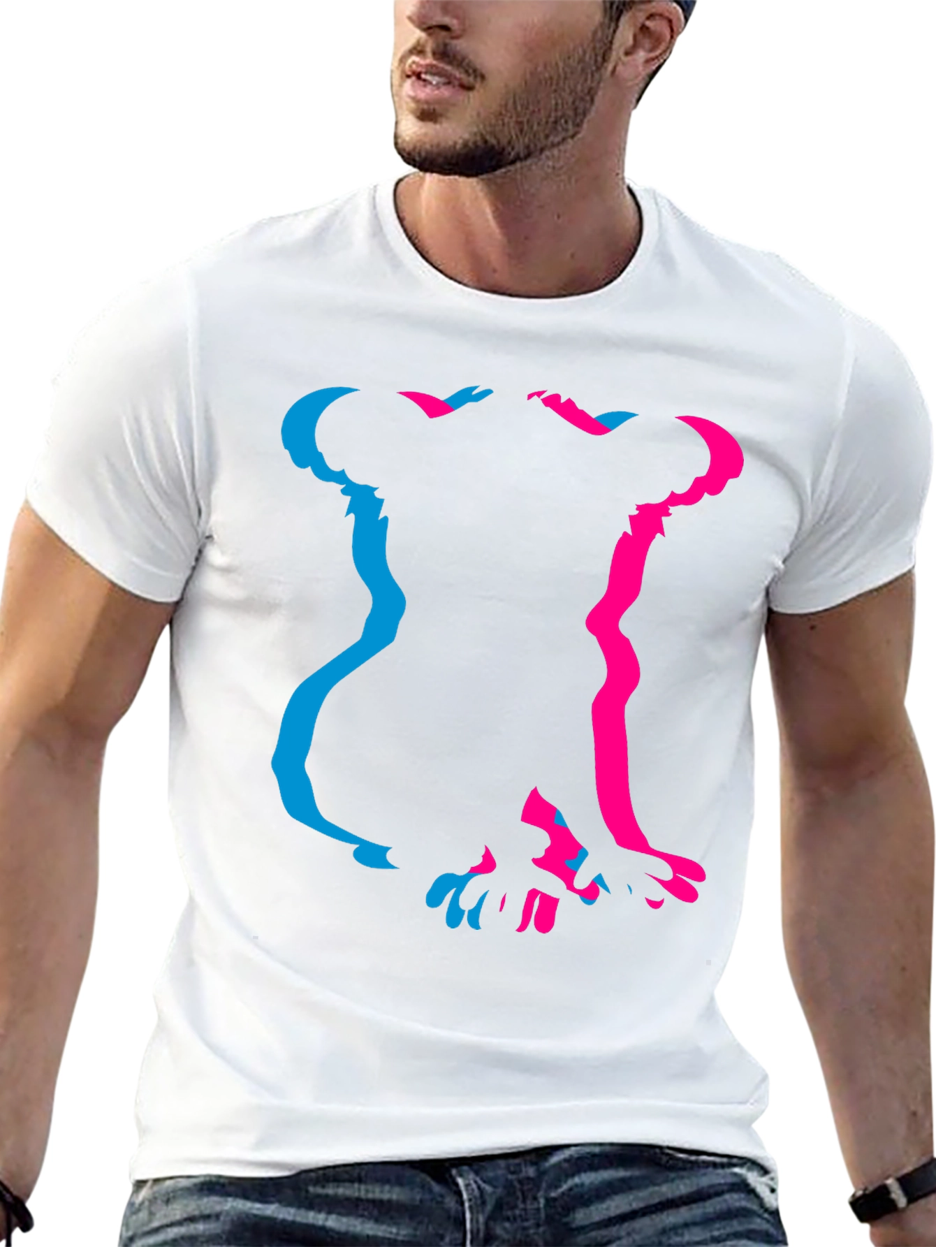 Koala Silhouette Graphic Tee - Black