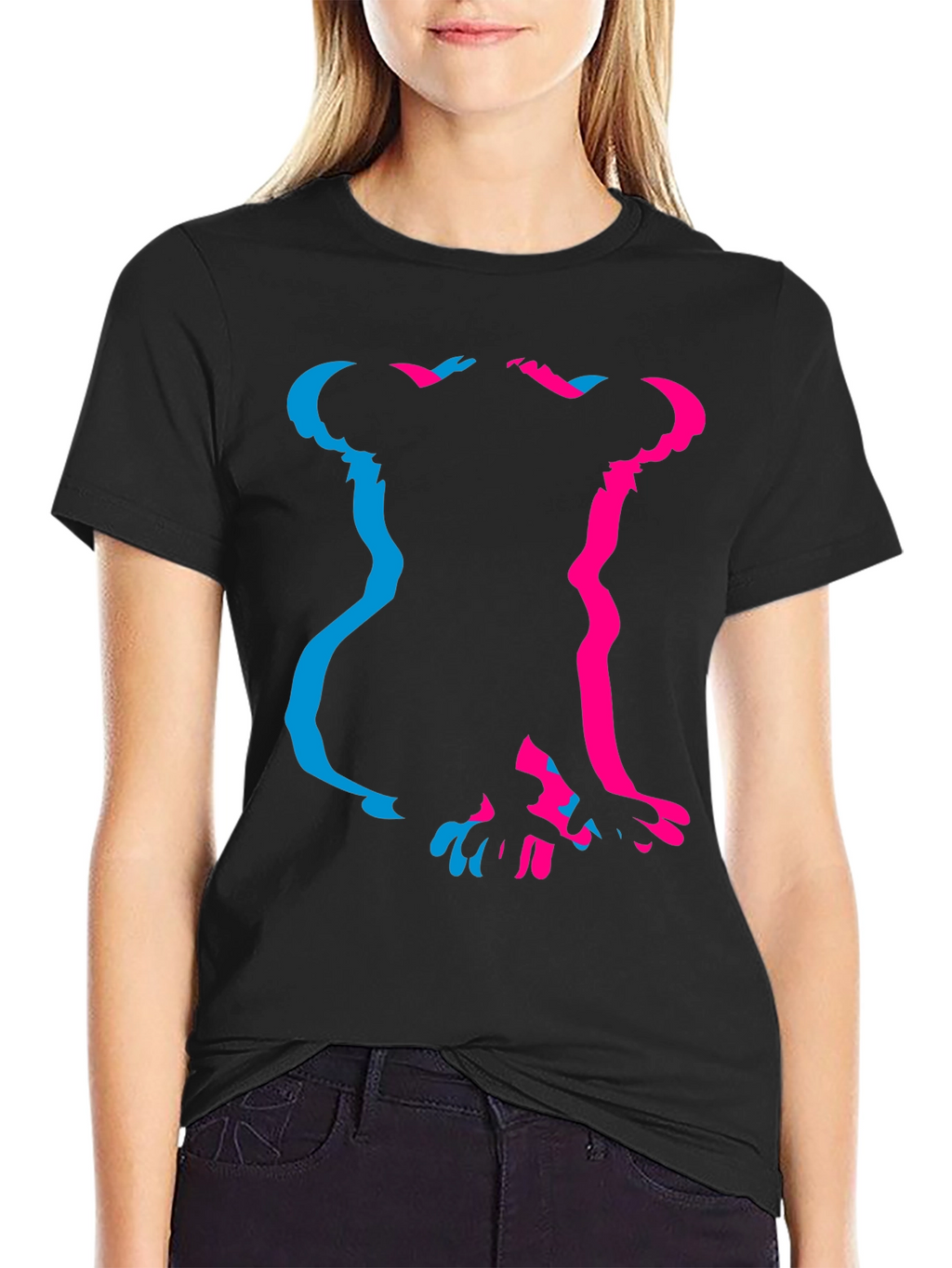 Koala Silhouette Graphic Tee - Black