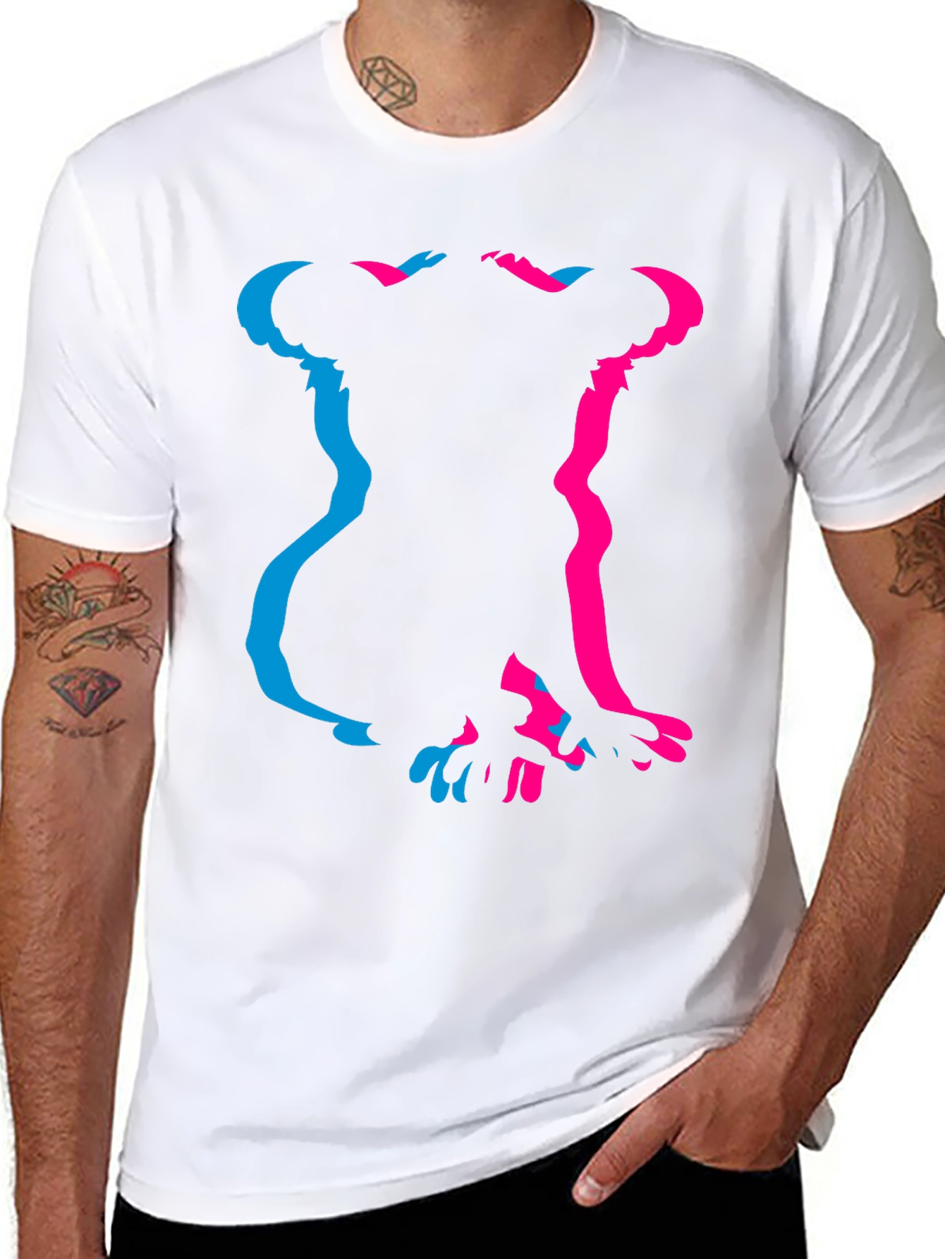 Koala Silhouette Graphic Tee - Black