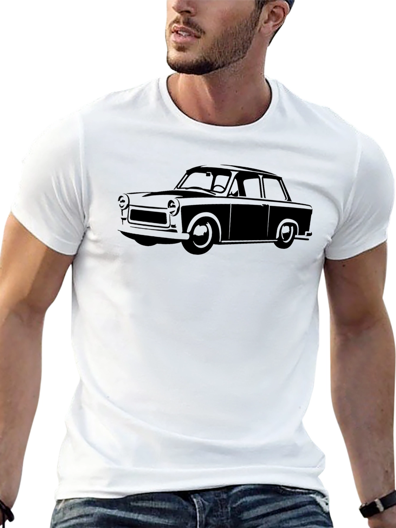 Trabant Car Graphic Tee - Classic East German Auto Shirt