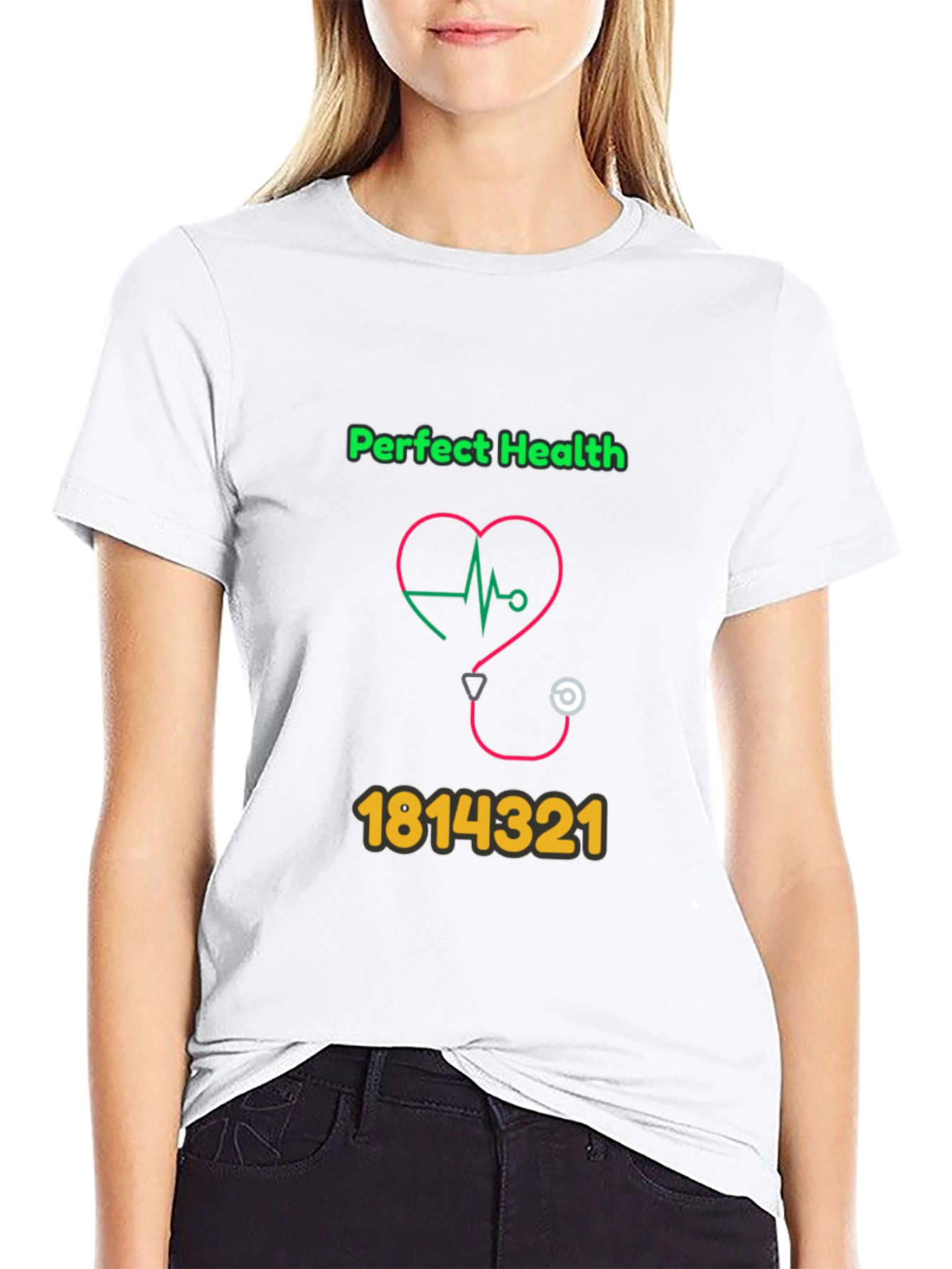 Perfect Health Graphic Tee - Novelty Design T-Shirt