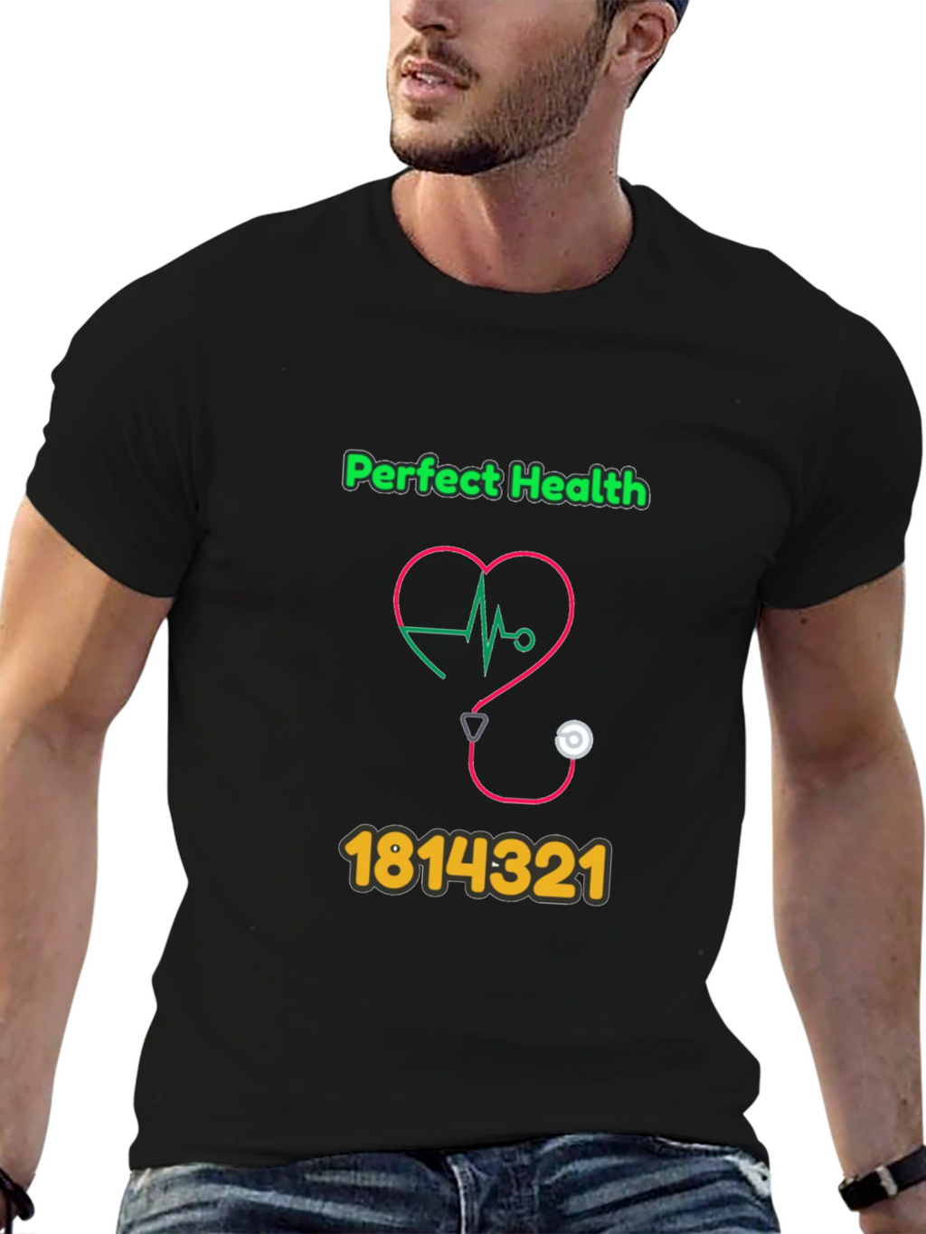 Perfect Health Graphic Tee - Novelty Design T-Shirt