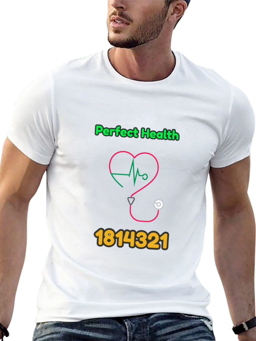 Perfect Health Graphic Tee - Novelty Design T-Shirt