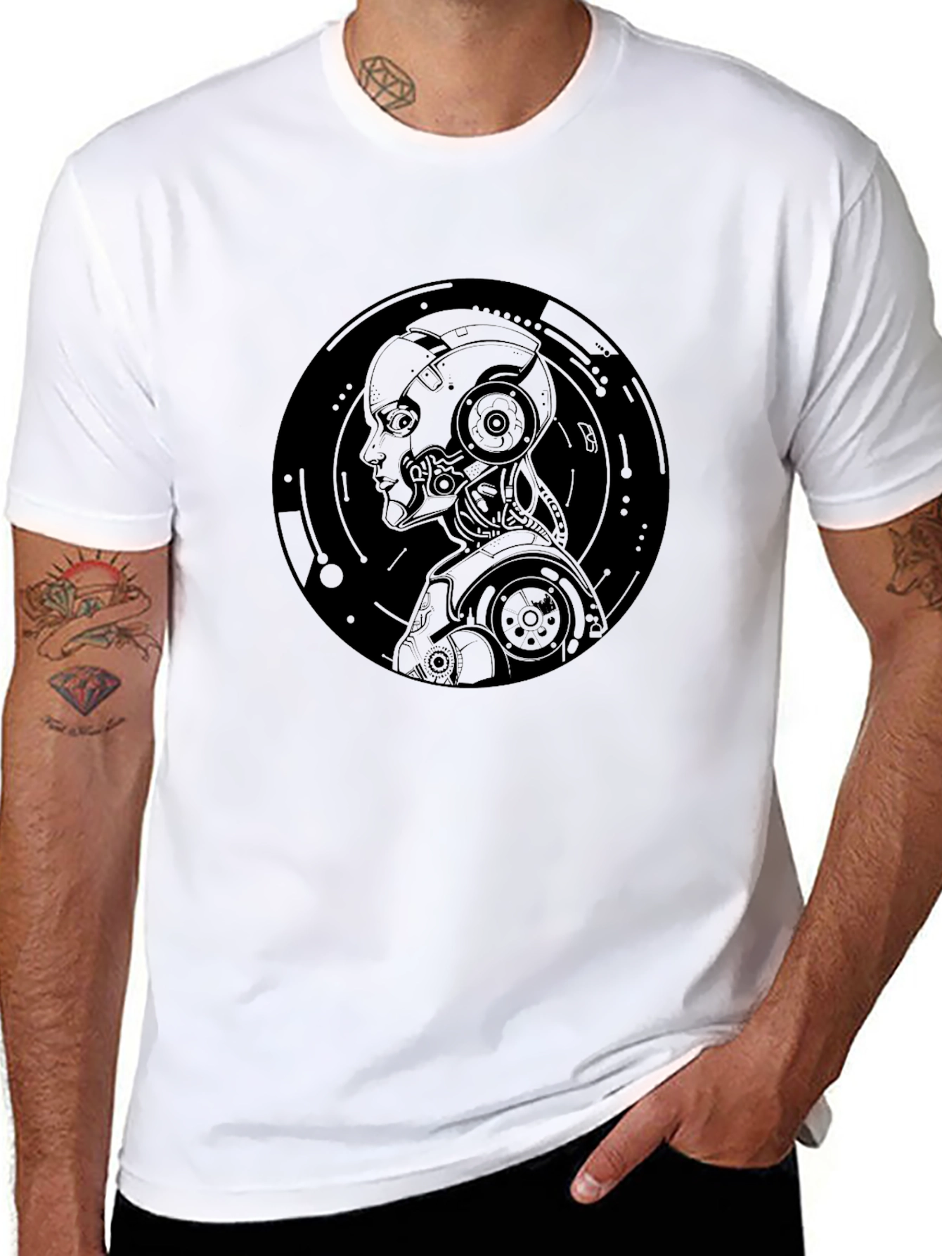 Cyberpunk Android T-Shirt - Black