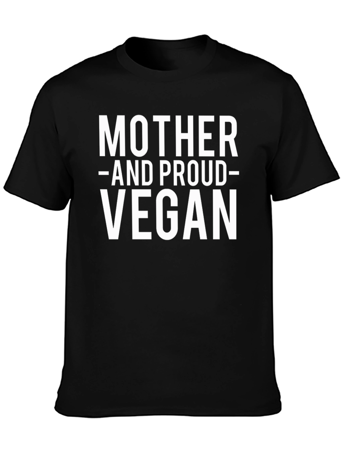 Mother and Proud Vegan Black T-Shirt