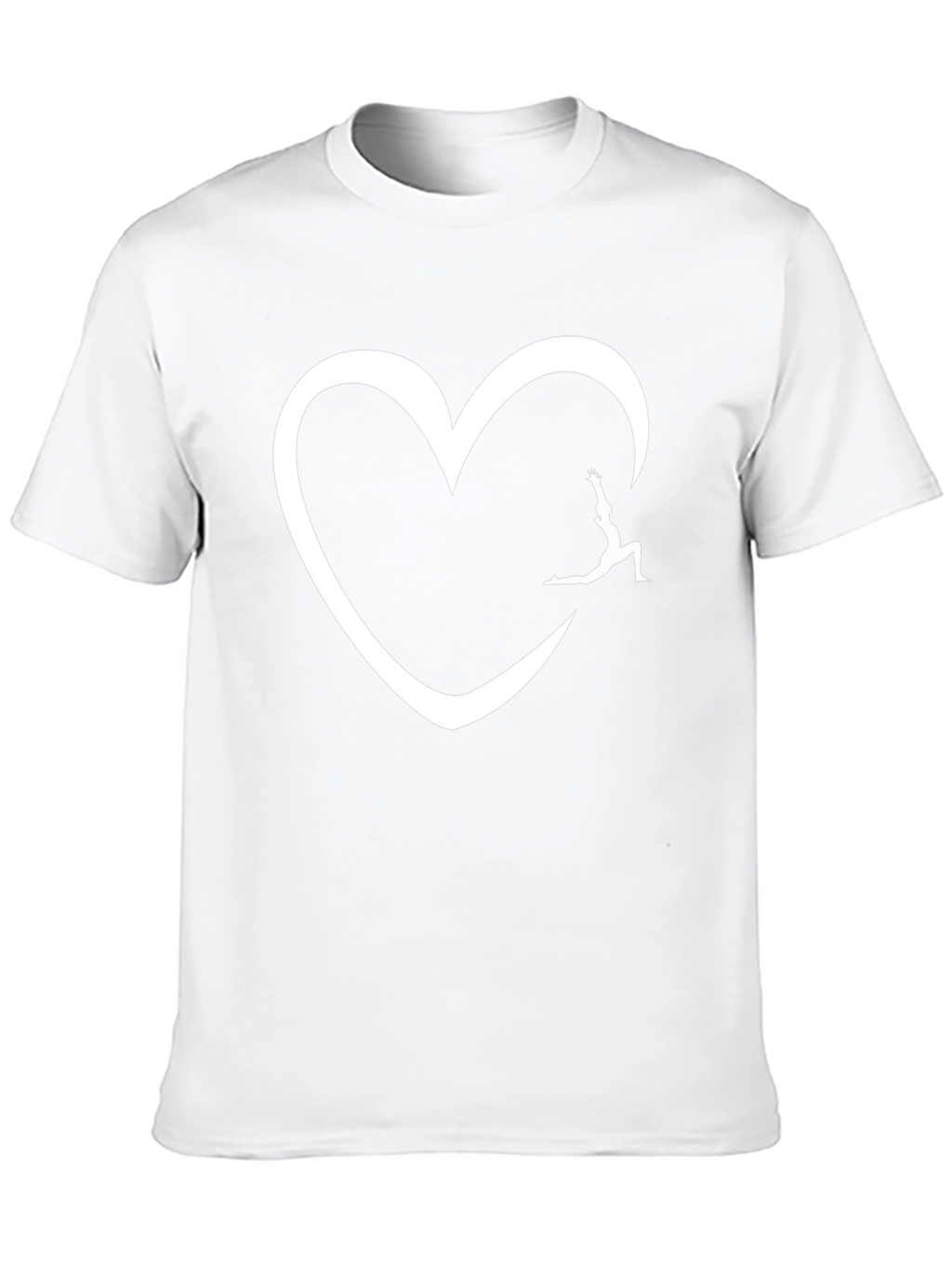Yoga Heart Graphic Black T-Shirt