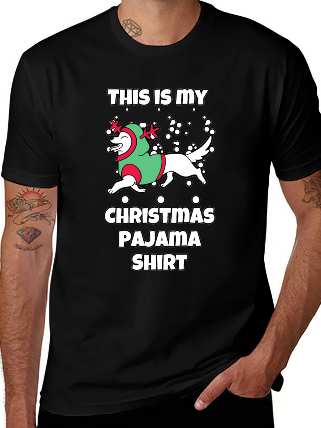 Dog Christmas Pajama Shirt