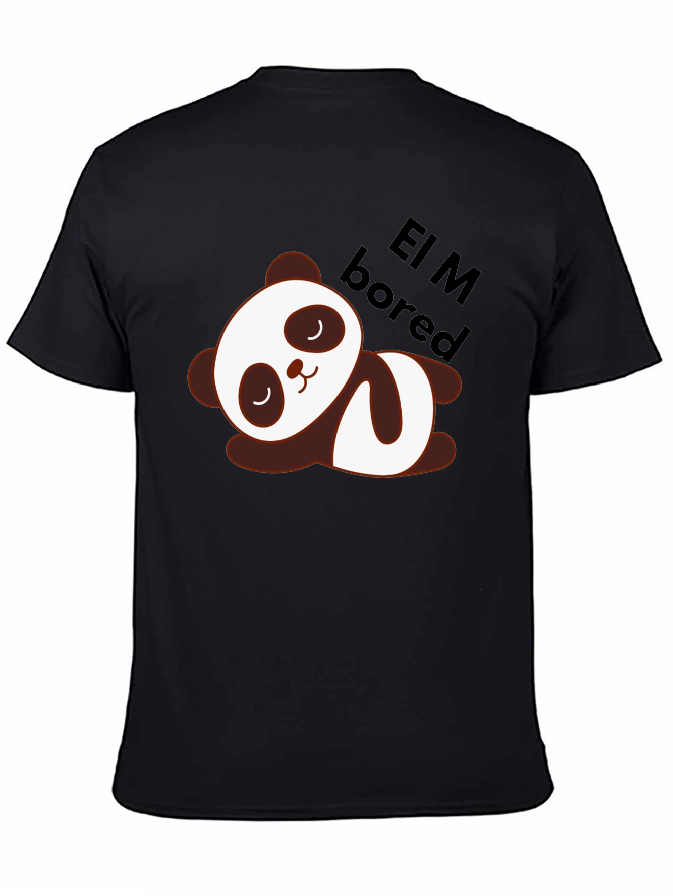 Cute Panda Lazy Sleep T-Shirt - Soft Cotton Blend