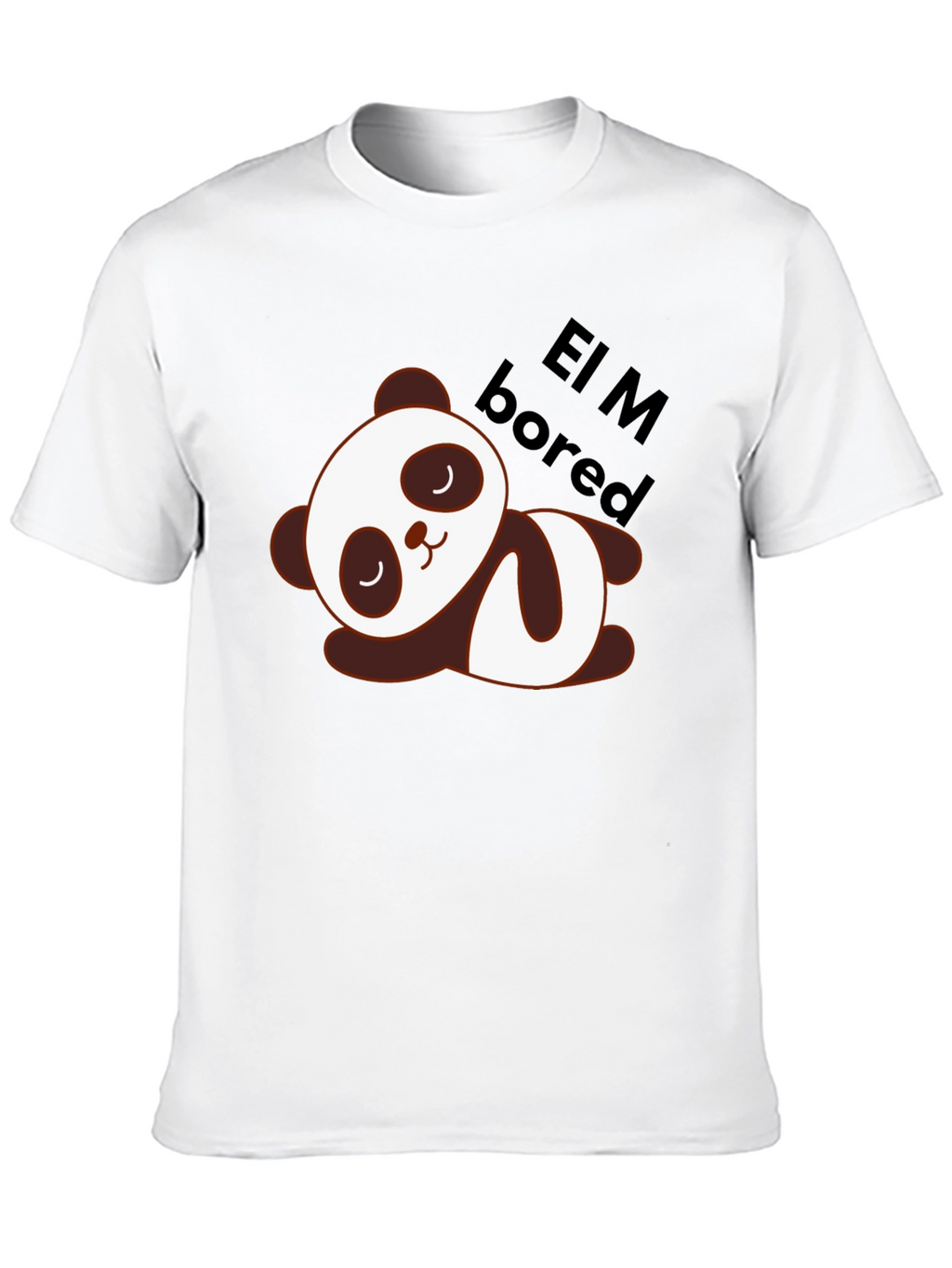 Cute Panda Lazy Sleep T-Shirt - Soft Cotton Blend