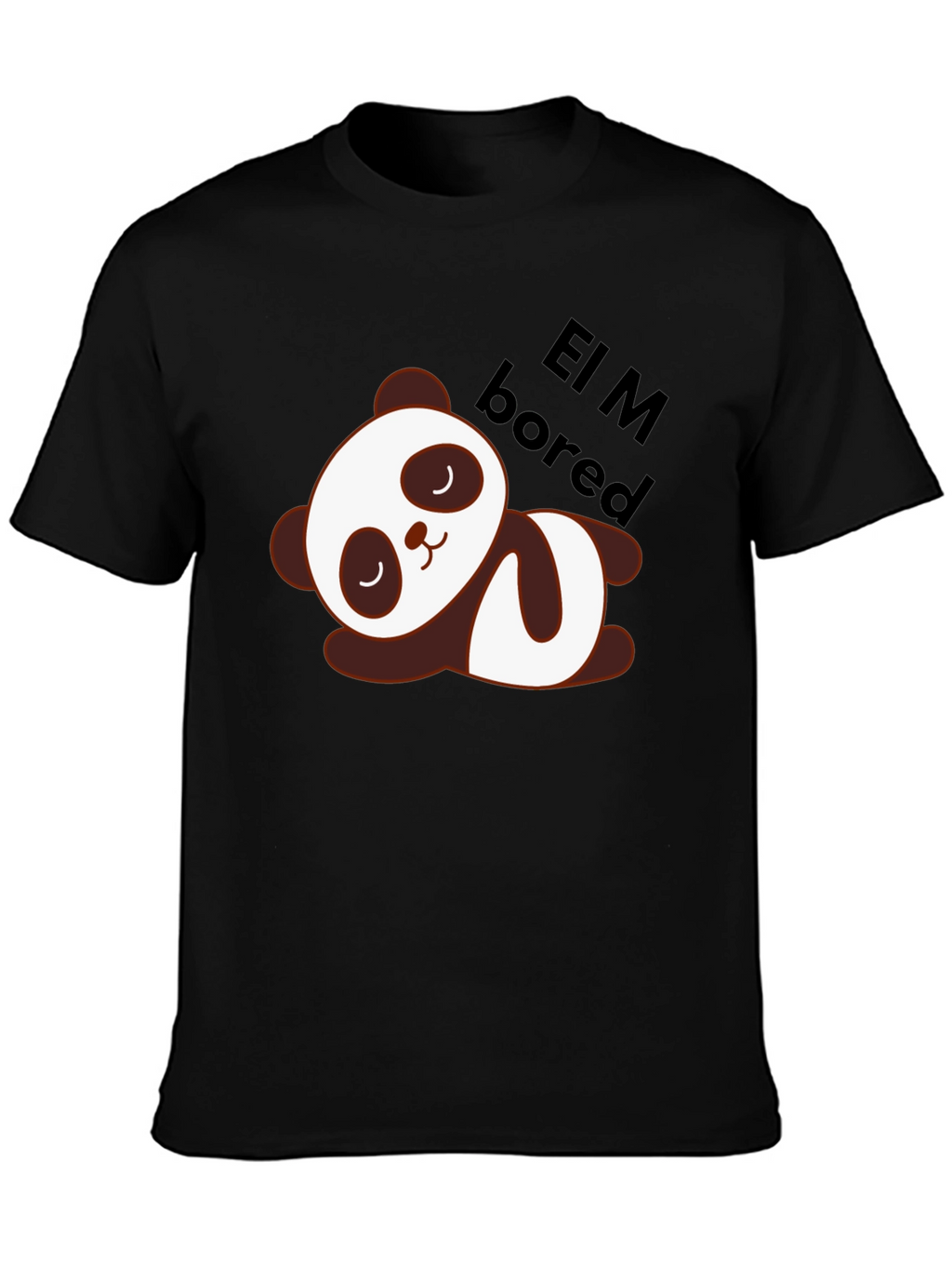 Cute Panda Lazy Sleep T-Shirt - Soft Cotton Blend