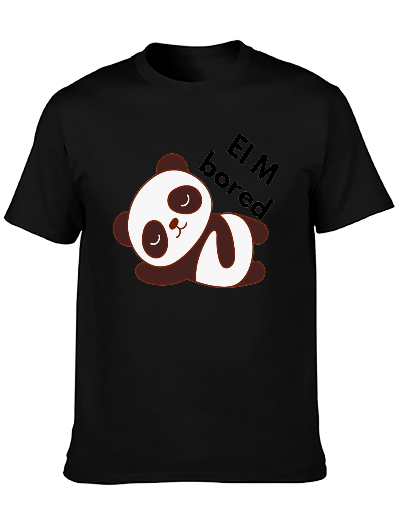 Cute Panda Lazy Sleep T-Shirt - Soft Cotton Blend