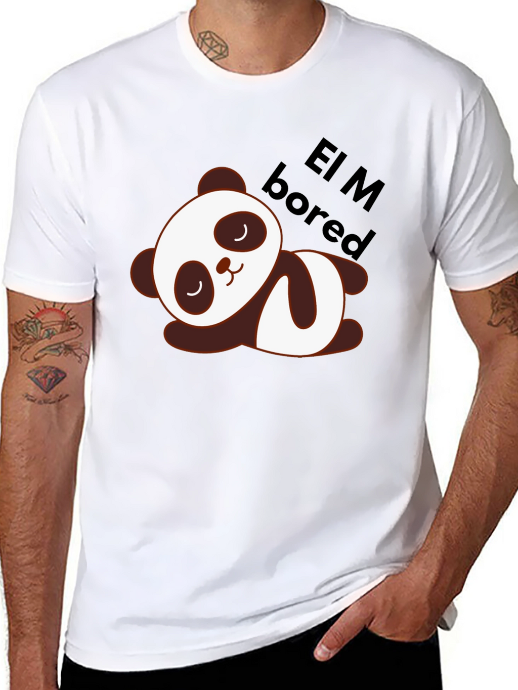 Cute Panda Lazy Sleep T-Shirt - Soft Cotton Blend