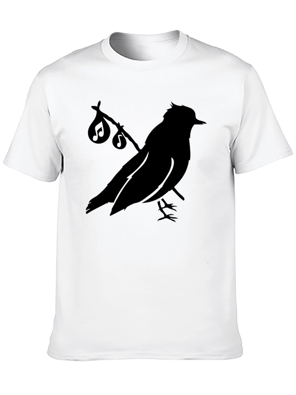 Black Bird Music Notes T-Shirt