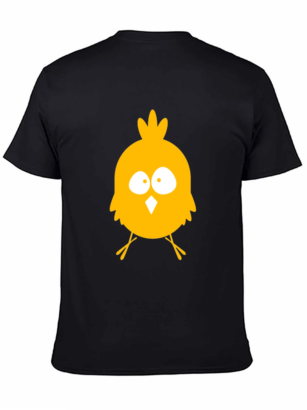Funny Chick Graphic Tee - Black Cotton T-Shirt
