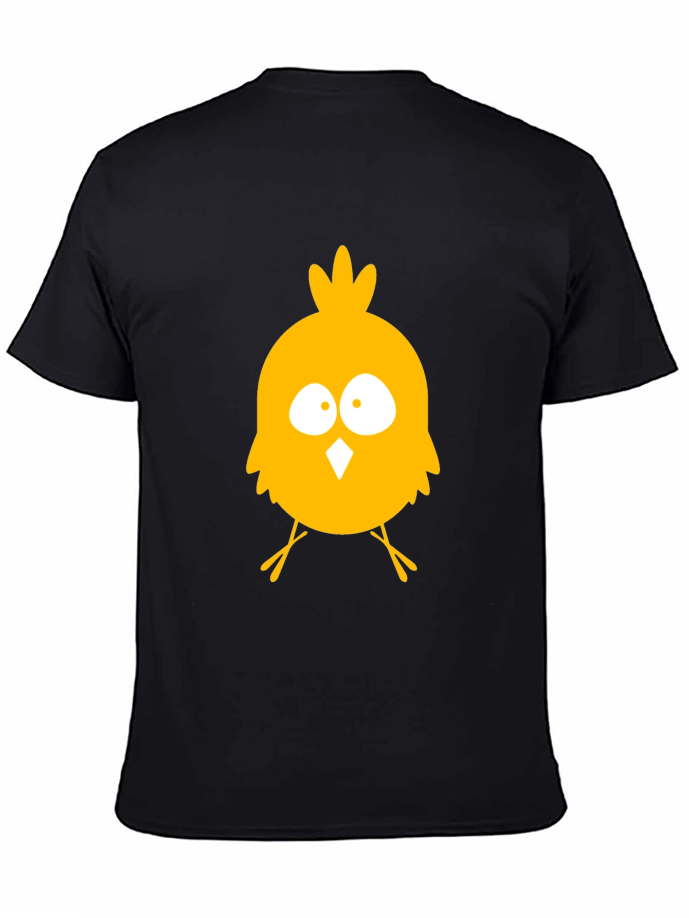 Funny Chick Graphic Tee - Black Cotton T-Shirt