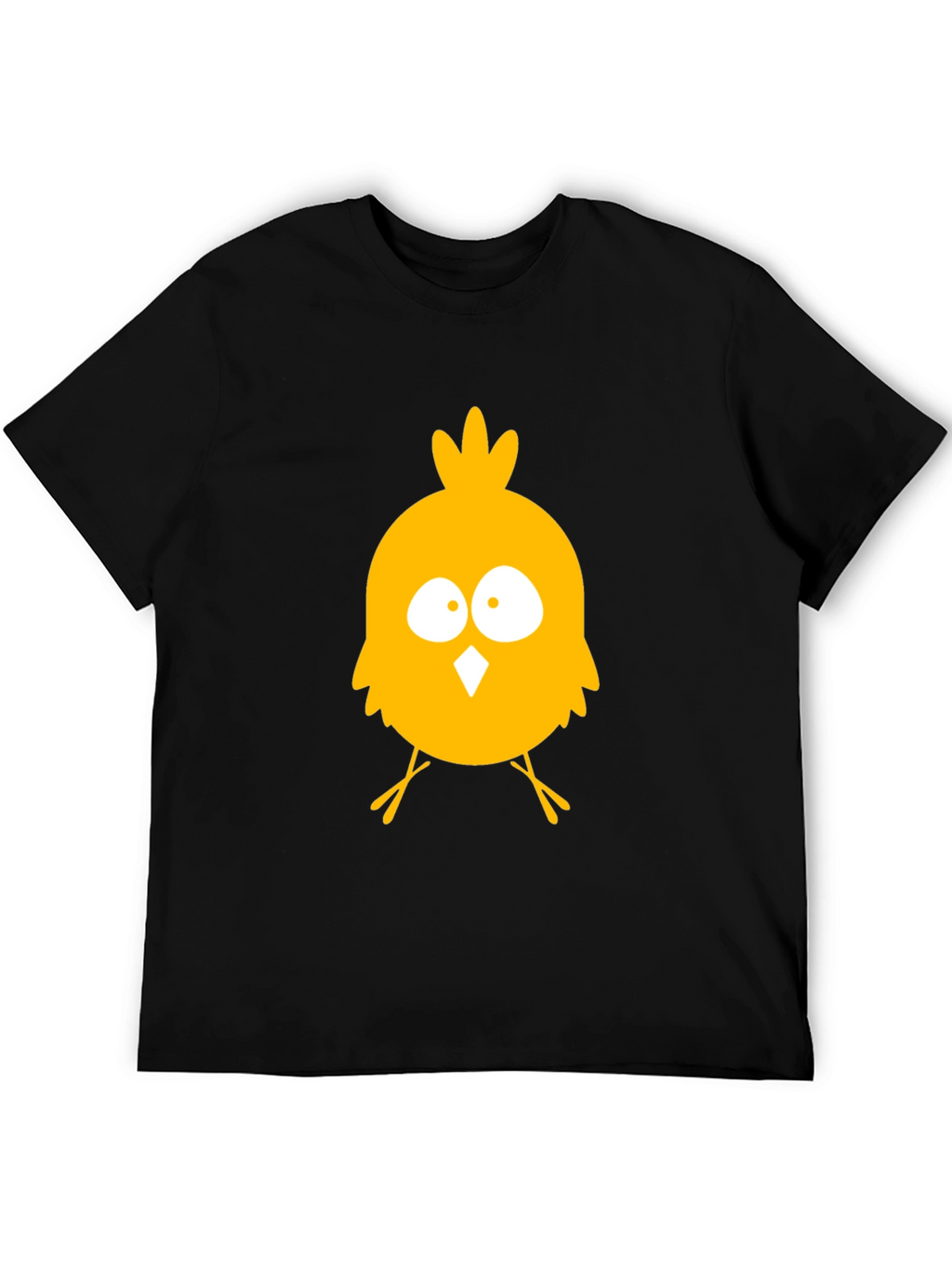 Funny Chick Graphic Tee - Black Cotton T-Shirt